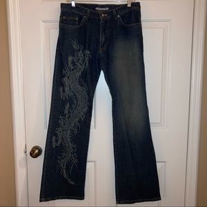 Krush Clothing Dragon Dyed Jeans